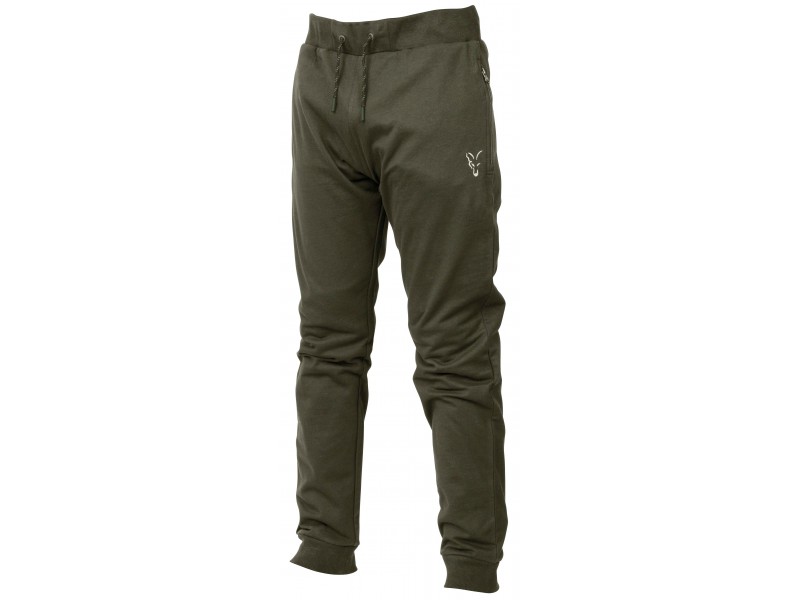 Fox Carp Fishing Clothing Green & Silver Collection Lightweight Joggers 