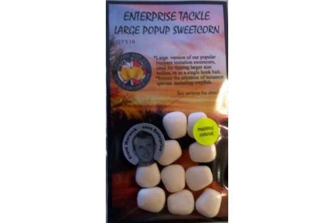 Enterprise Tackle Large Popup Corn White Flav (Pineapple)