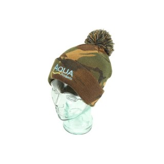 Aqua Camo Bobble Hat