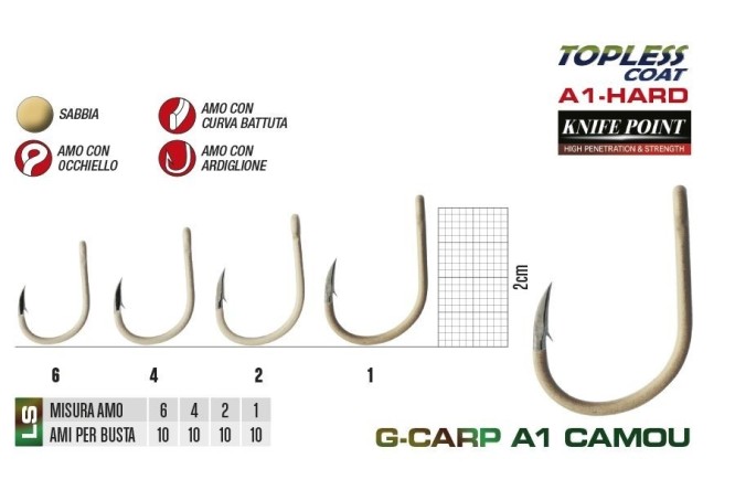 Gamakatsu Specialist X G-Carp A1 Camou Sand