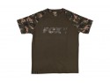 Fox Camo Khaki Chest Print T-Shirt