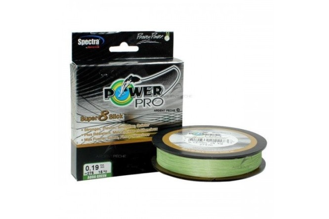 Power Pro Super 8 Slick V2 Hi-Vis Aqua