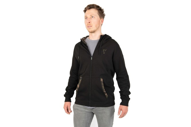 Fox LW Black Camo Zip Hoody