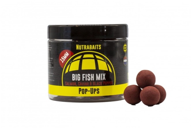 Nutrabaits Big Fish Mix: Salmon, Caviar & Black Pepper Shelf Life Pop-Ups