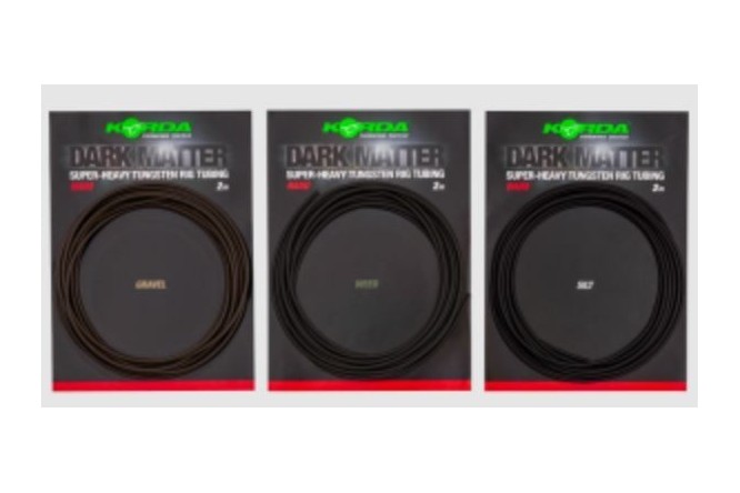 Korda Dark Matter Super Heavy Tungsten Rig Tubing - Gravel Brown 2m - Anti Tangle Tube