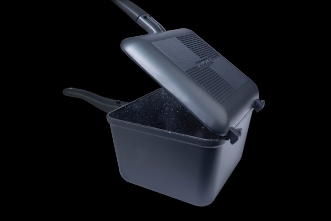 RidgeMonkey Connect Deep Pan & Griddle XL Granite Edition 