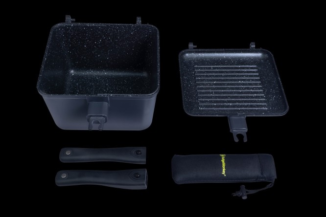 RidgeMonkey Connect Deep Pan & Griddle XL Granite Edition 