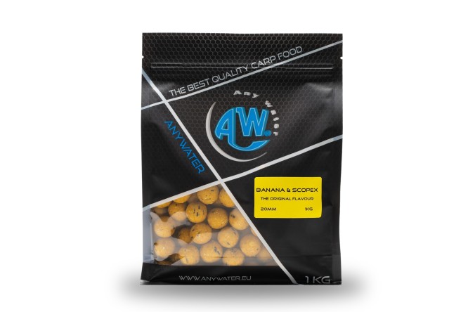 Any Water Boilies Banana Scopex 1 kg 