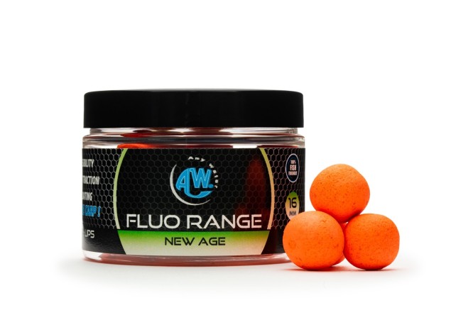 Pop Ups Boilies Fluo Range - New Age (fluo orange) - 14-20 mm - 60 gr