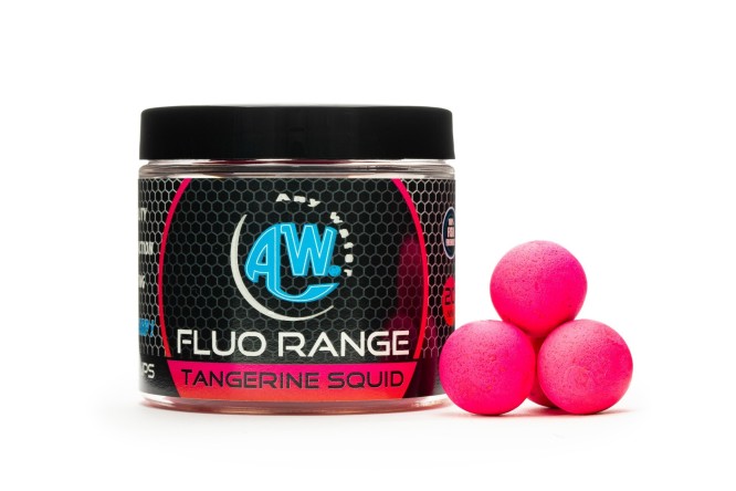 Pop Ups Boilies Fluo Range - Tangerinee Squid (fluo pink) - 14-20 mm - 60 gr