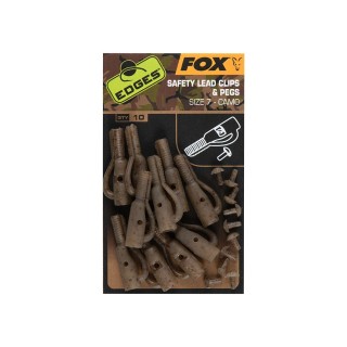 Fox Edges Camo Safety Lead Clip & Pegs Size 7 