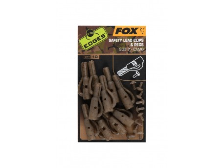 Fox Edges Camo Safety Lead Clip & Pegs Size 7 