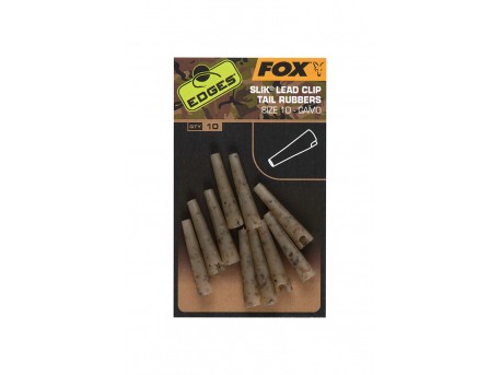 Fox Edges Camo Slik Lead Clip Tail Rubbers Size 10