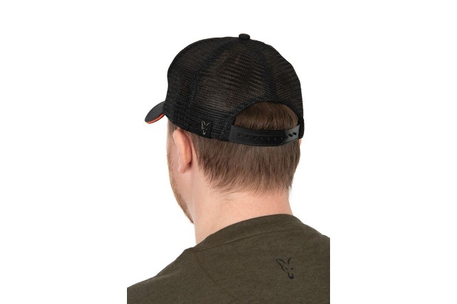 Fox Collection Trucker Cap Black & Orange 
