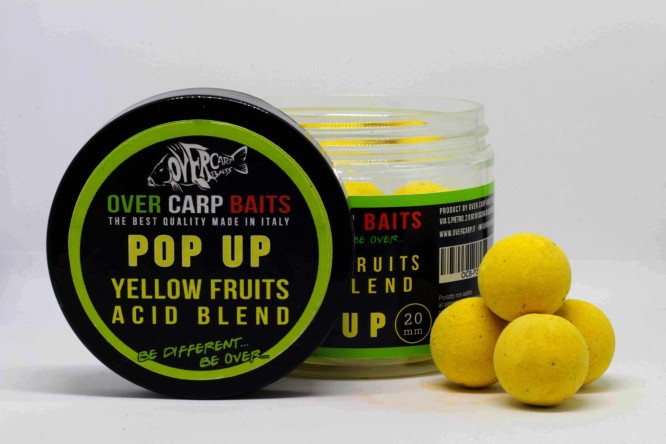 Over Carp Baits Yellow Fruit acid Blend Pop Up