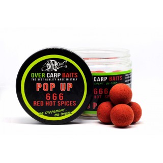 Over Carp Baits Pop Up 666 Red Hot Spices