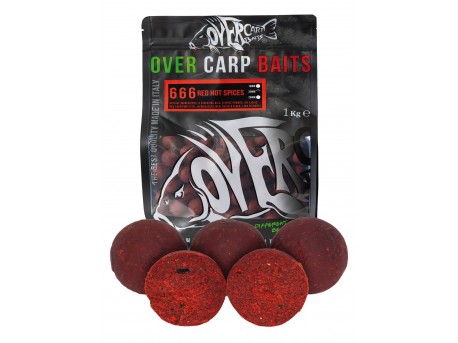 Over Carp Baits Boilie Affondante 666 Red Hot Spices