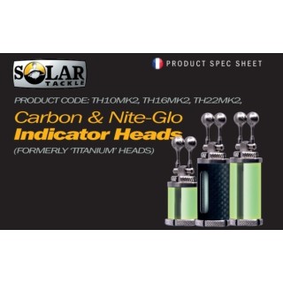 Solar Carbon Indicator Heads Large With Hanga Ball Line Clip