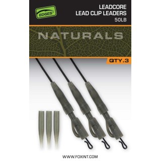 Fox Edges™ Naturals Leadcore Power Grip Lead Clip Leaders