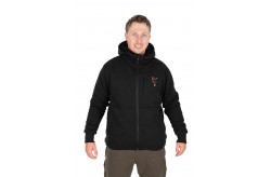 Fox Collection Sherpa Jacket Black & Orange 