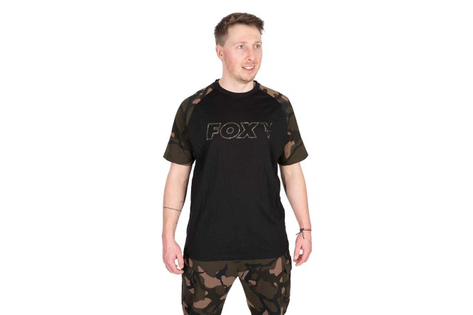 Fox Black/Camo Outline T-Shirt