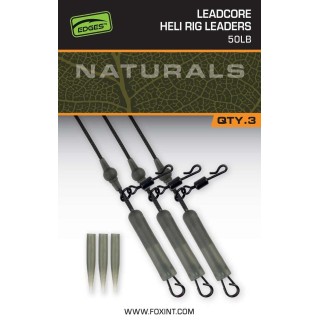 Fox Naturals Leadcore Heli Rig Leaders