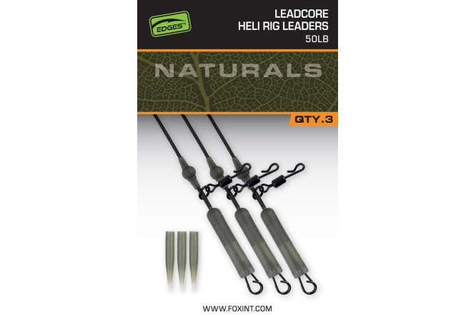 Fox Naturals Leadcore Heli Rig Leaders