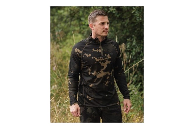 Korda Kool UPF Zip Jersey Dark Kamo 