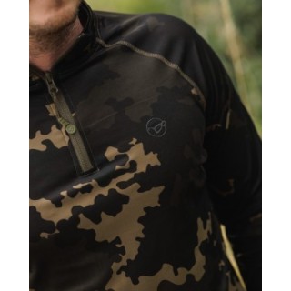 Korda Kool UPF Zip Jersey Dark Kamo  2