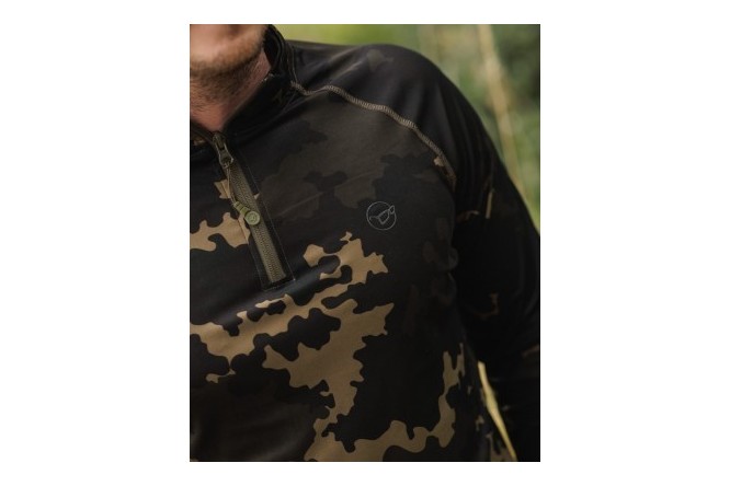 Korda Kool UPF Zip Jersey Dark Kamo 