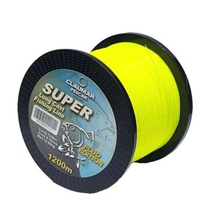 Claumar Super Long Cast Yellow Fluo Monofilament