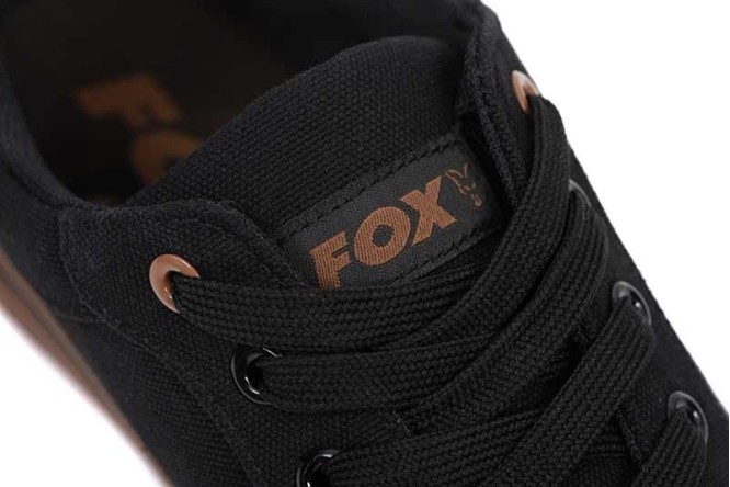 Fox Black Canvas Shoe