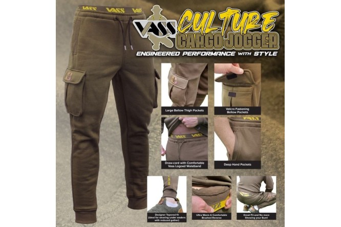 Vass Culture Fishing Cargo Jogger Khaki-Green 