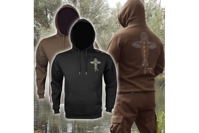 Vass Carp Rising Hoodie Black