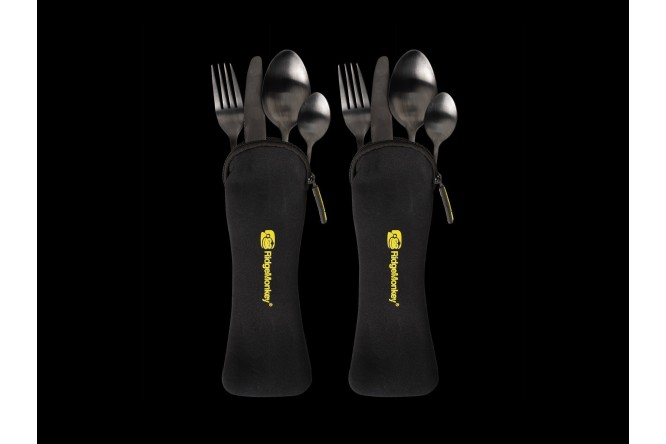 RidgeMonkey DLX Cutlery Set Twin Pack 