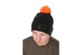 Fox Collection Bobble Hat Black/Orange 