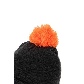 Fox Collection Bobble Hat Black/Orange  2