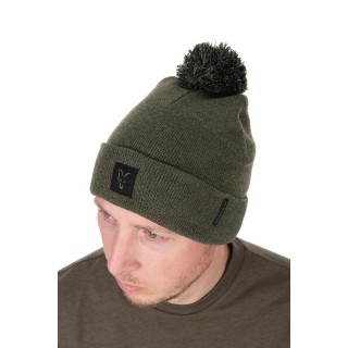 Fox Collection Bobble Hat Green/Black  2