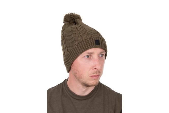 Fox Khaki Knitted Bobble