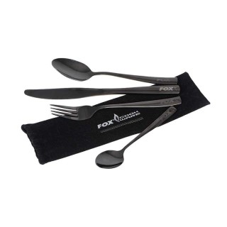 Fox Cookware Black Stainless Cutlery Set 2