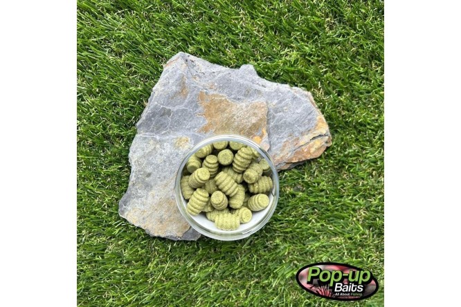 Pop-up Baits GRUB WAFTER Oyster Green & GLM