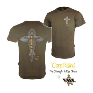 Vass Carp Rising T-Shirt Khaki Edition 