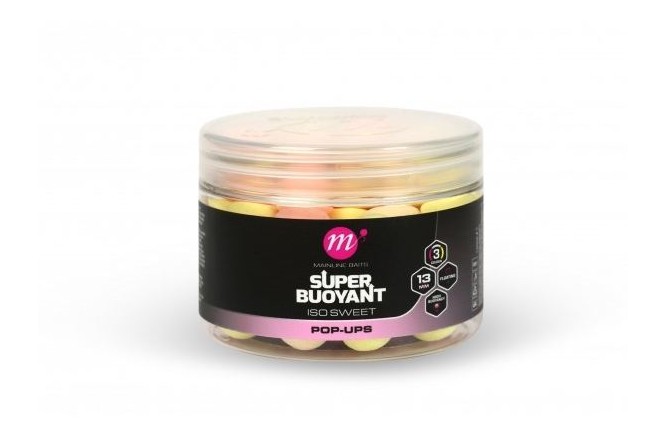 Mainline - ISO Sweet Super Buoyant Pop-Ups - 13mm - Pink,Yellow,White
