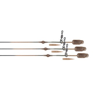 Fox Edges Camo Heli-Clip Rigs 50lb Leadcore