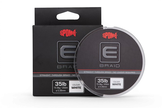  Spomb E Braid 0.26mm 35lb 200m White