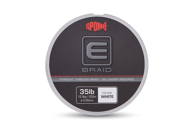 Spomb E Braid 0.26mm 35lb 200m White