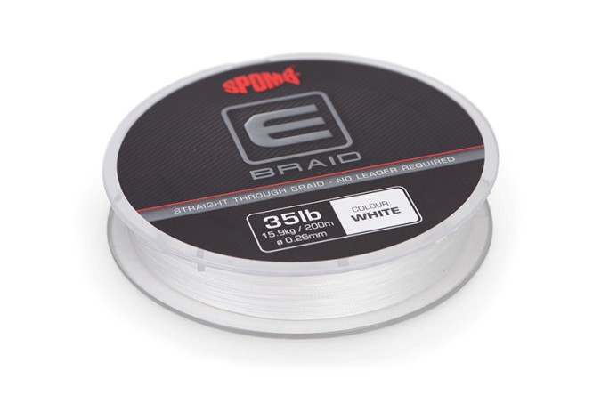  Spomb E Braid 0.26mm 35lb 200m White