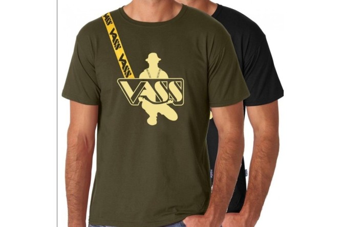 Vass Printed Fishing T-shirt - With Printed Vass Strap