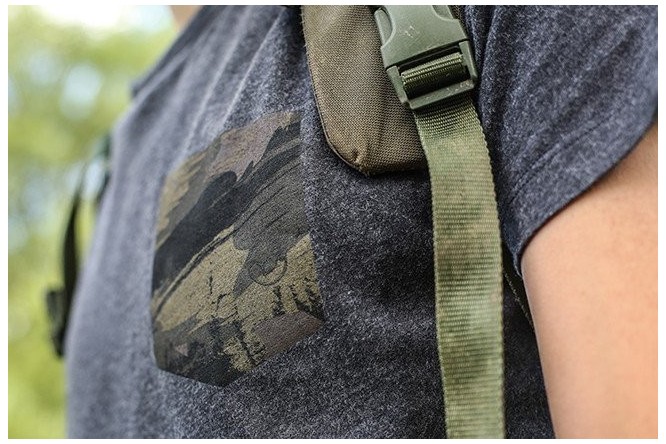 Faux Pocket Tee Charcoal