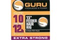 Guru 15" Feeder Hair Rigs Standard Size 10 line 12 lb